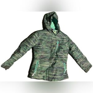 Champion Striped green super warm layered Jacket